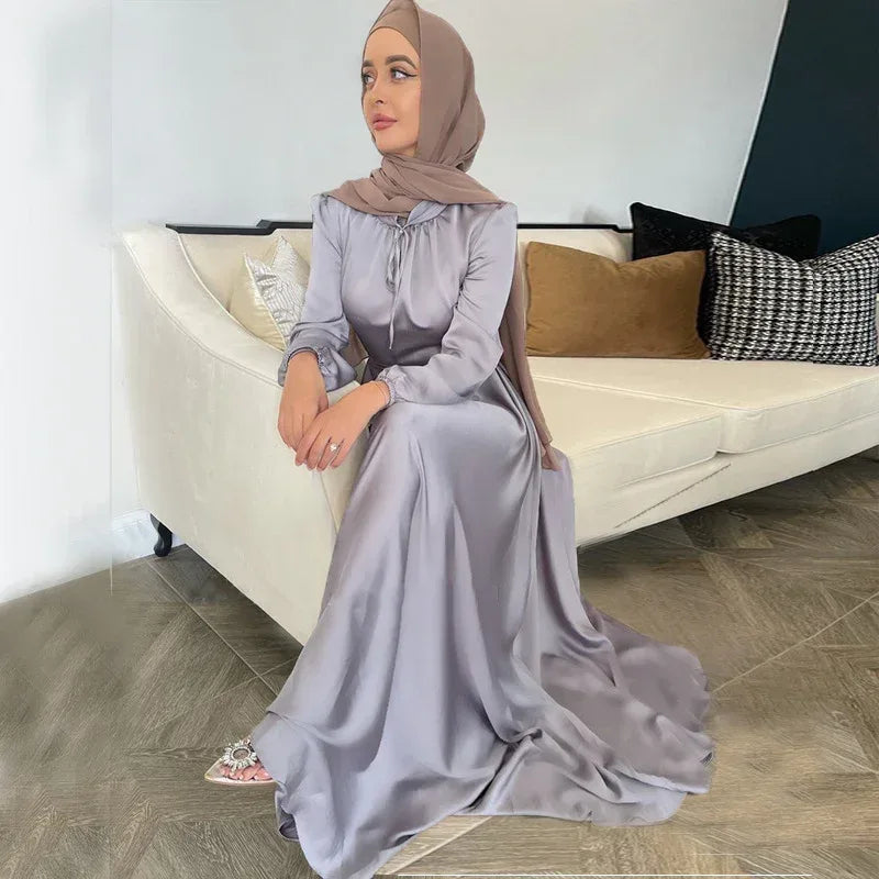 Middle East Saudi Muslim Dress - Elegant Cross-Border Islamic Abaya for Women - DanaFashionstore