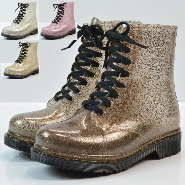 Transparent glitter rain boots - DanaFashionstore