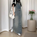 Retro Denim Strap Dress 2026 - Sleeveless Long Skirt Dress - DanaFashionstore
