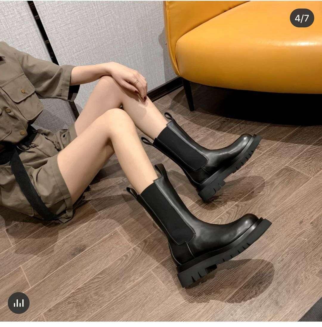 Cheisey short boots leather thick soled Martin boots - DanaFashionstore