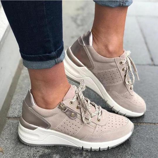 Burnt platform sneakers - DanaFashionstore
