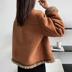 Idle Style Lamb Plush Coat Women's Winter Fur  Thick