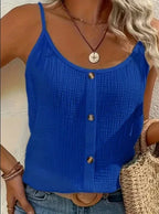 Vibrant Solid Color Cami Top - Sleek Sleeveless Design, Breathable Fabric, Perfect For Spring & Summer, Women's Casual Clothing, Ideal For Outdoor Activities, Daily Wear, And Vacation - DanaFashionstore