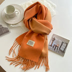 Double-sided Artificial Cashmere Scarf Women's Winter Warm Couple - DanaFashionstore
