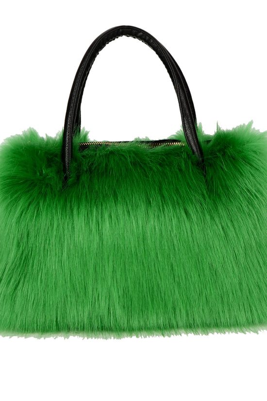 High-end Hand-carrying Square Plush Bag Fur Raccoon Fur Handbag Large Capacity - Dana Fashion