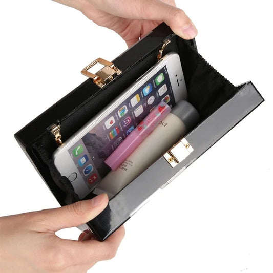 Acrylic hand dinner dress bag Luxury Marble Phone Clutch - Dana Fashion