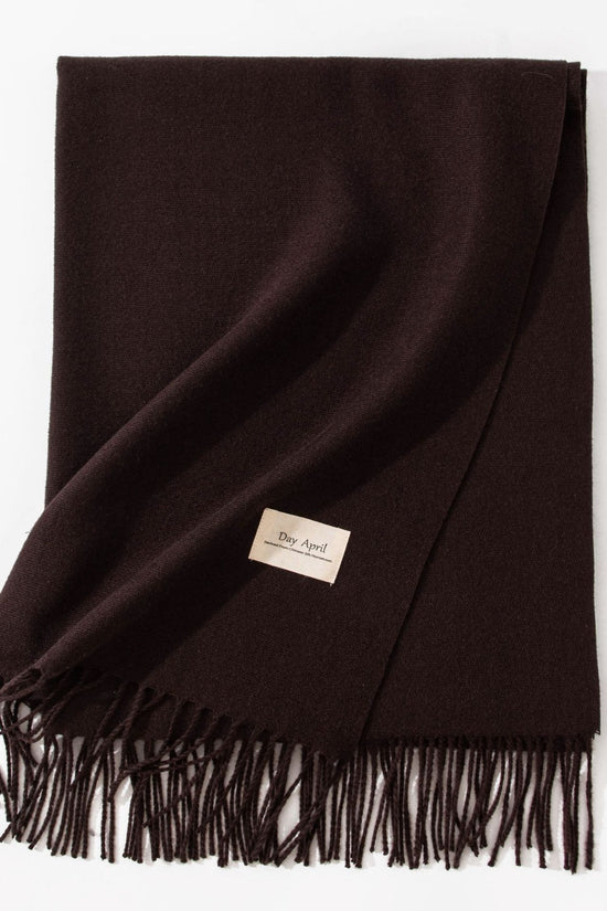 Pure Color Artificial Cashmere Scarf Women's Winter High-grade Shawl