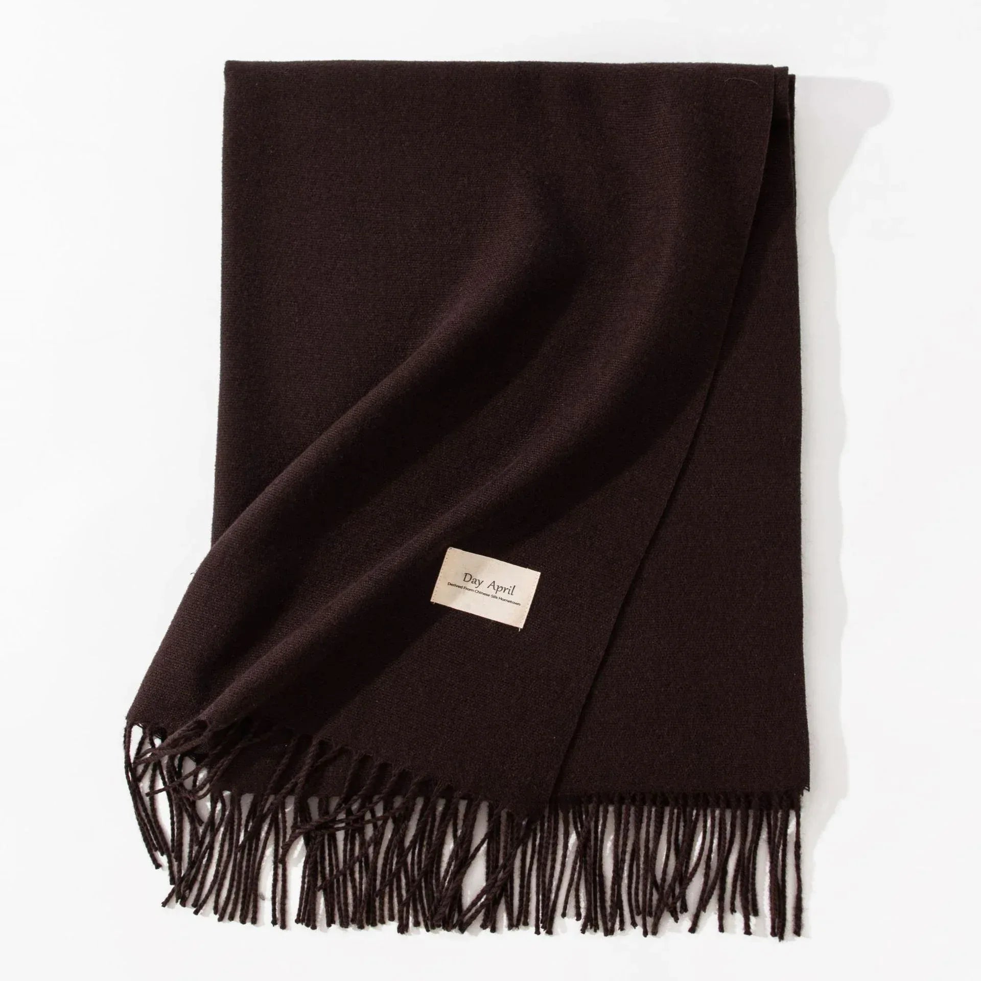 Pure Color Artificial Cashmere Scarf Women's Winter High-grade Shawl - DanaFashionstore