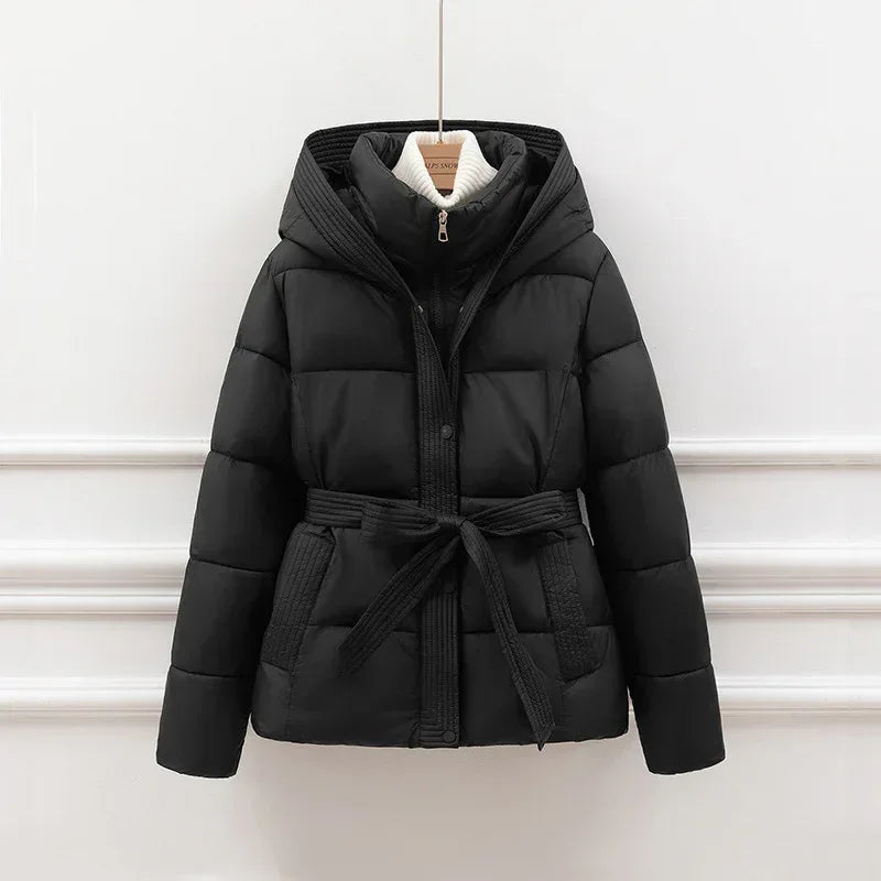 Fashion Personality Short Waist Down Coat 2026 - Women's Winter Jacket - DanaFashionstore