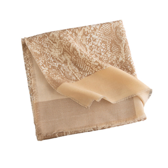 Leopard Print Artificial Cashmere Scarf Women's Warm Scarf Winter