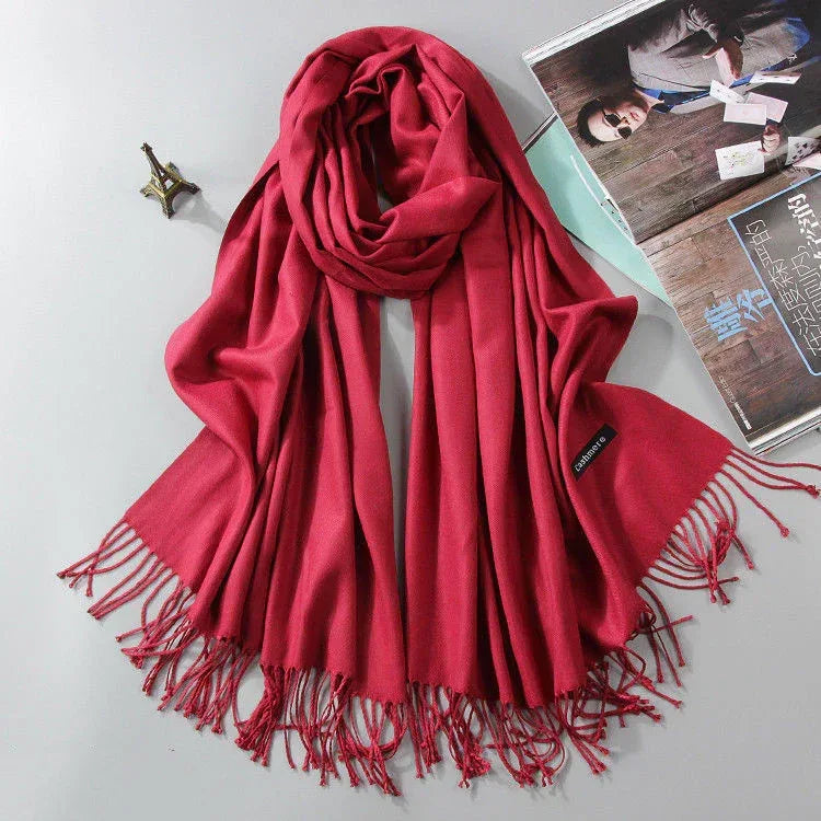 Fashion Cashmere Dual-use Shawl Warm Scarf - DanaFashionstore
