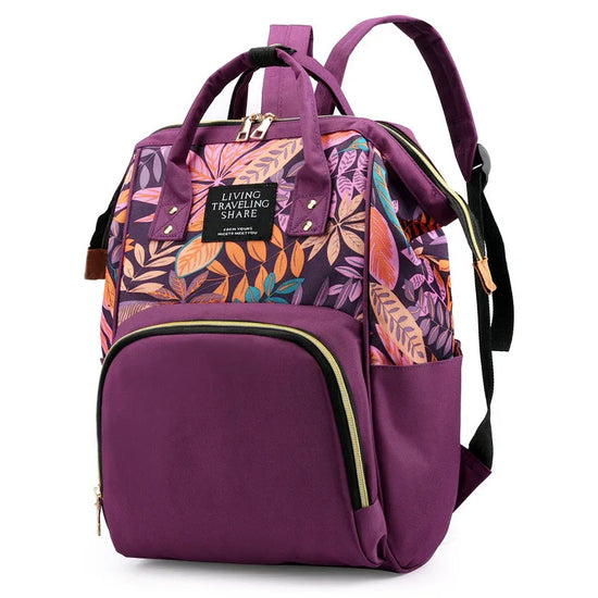 Printed mommy backpack - DanaFashionstore