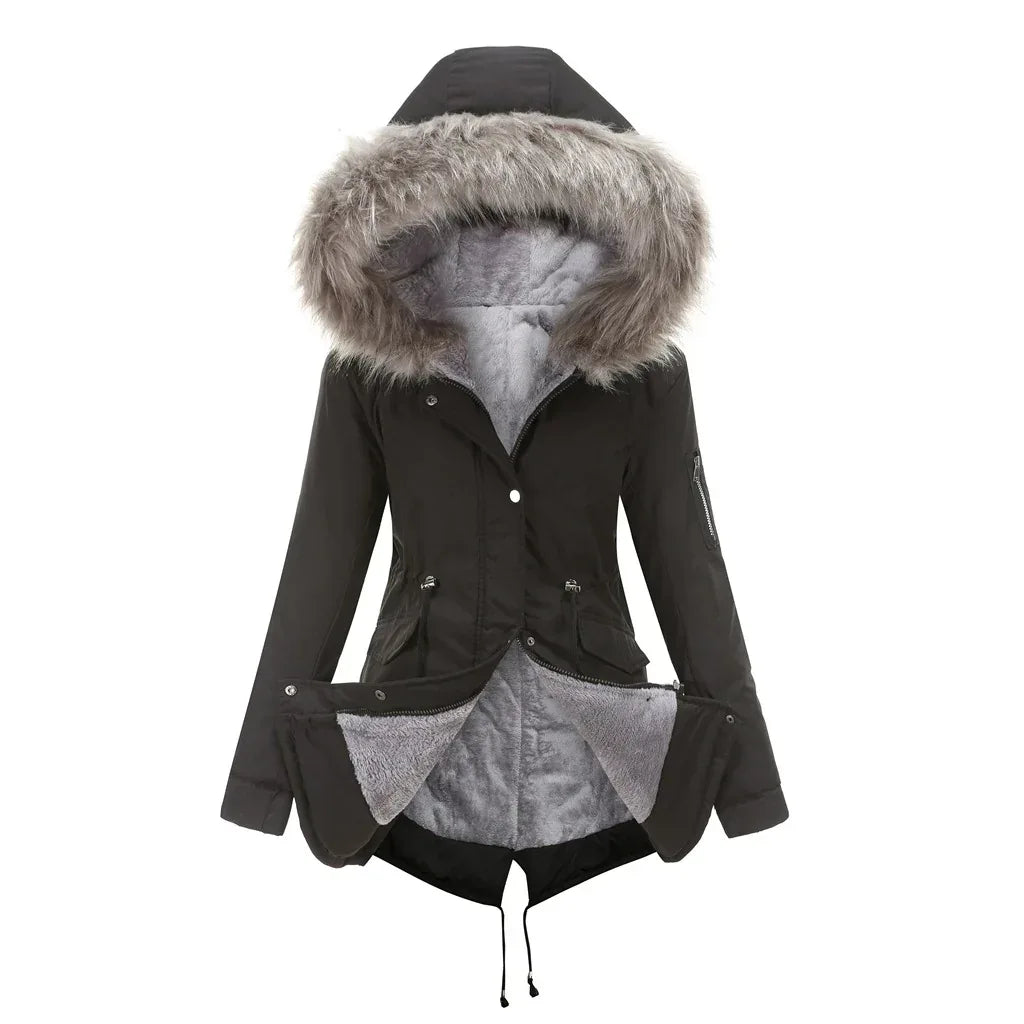 Parka Cotton-Padded Coat 2026 - Mid-Length Hooded Winter Jacket - DanaFashionstore