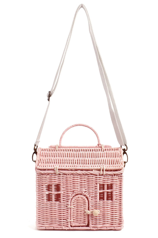 Hand-woven small house messenger bag - DanaFashionstore