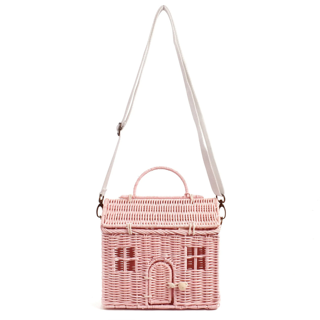 Hand-woven small house messenger bag - DanaFashionstore