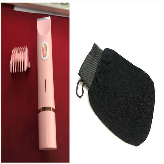 2 In 1 Hair Remover Women's Double Head Shaver Private Pubic Hair Trimmer Electric Razor Wet Dry Electric Body Hair $62.88 Dana Fashion Color: Pink set1 Power supply mode: USB Beauty Tools Overview: 1. Comfortable and Safe Shaving: Engineered for a painle