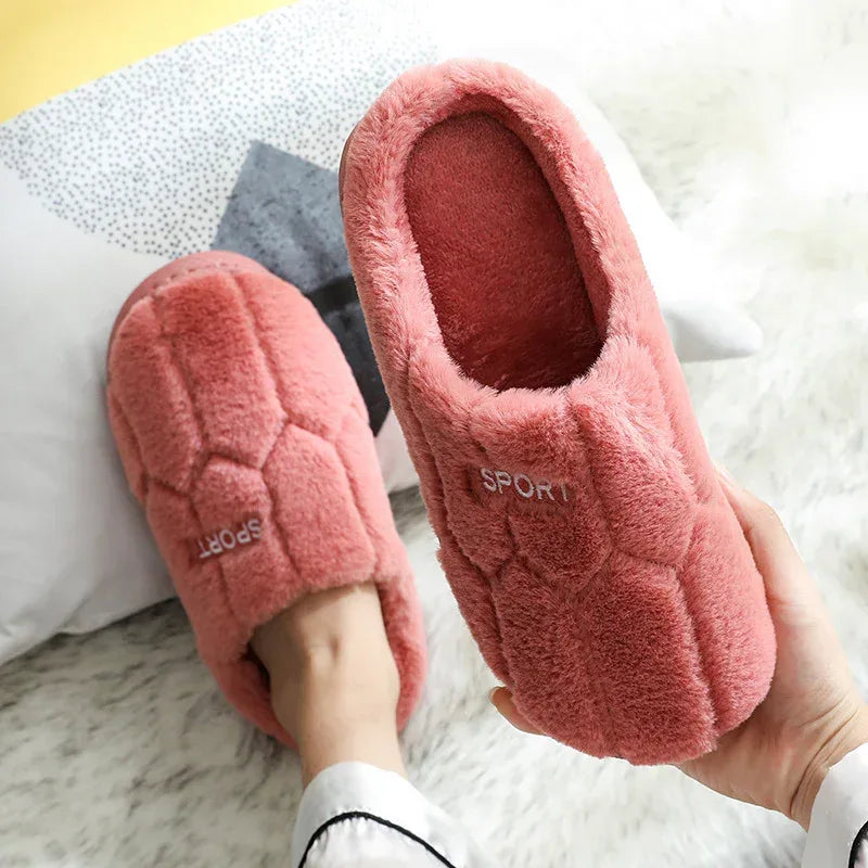 Unisex Slippers Cozy Plush House Slippers Warm Winter Slippers Indoor - DanaFashionstore