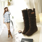 Lace Frosted Ladies Flat Boots - DanaFashionstore