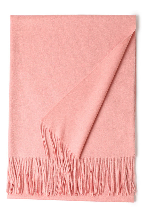 New Solid Color Wool Long Beard Warm Tassel Scarf Thick