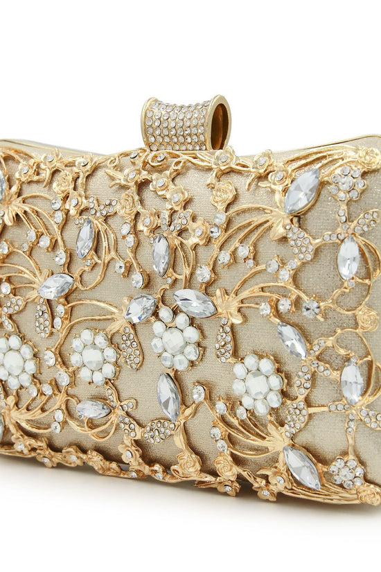 Hollow diamond cheongsam bag rhinestone bag clutch shoulder - Dana Fashion
