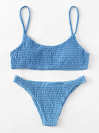 Swimsuit sexy pleated triangle bikini - DanaFashionstore