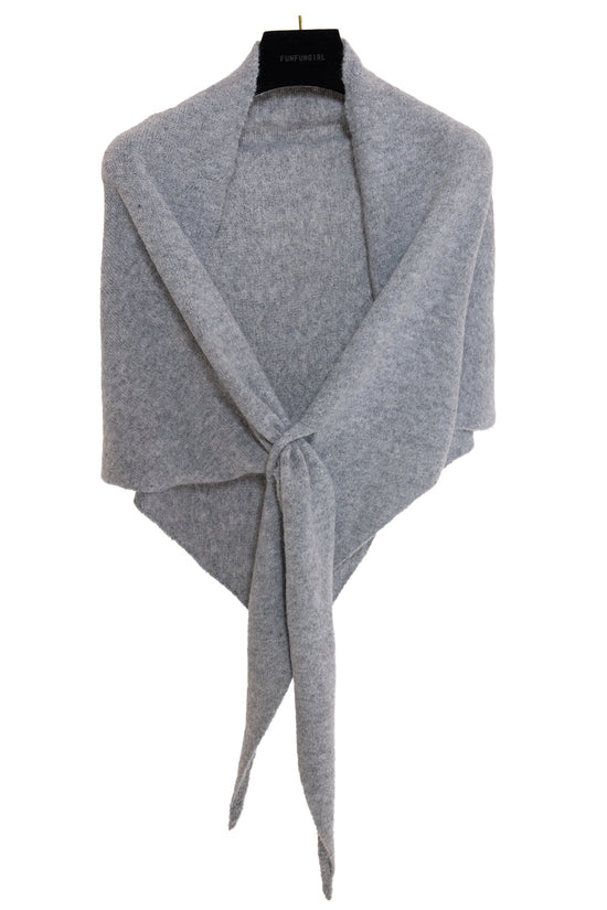 Winter Triangular Shawl INS Solid Color Soft Thickened Knitted Neck Wrap Korean Version Warm Shawl For Women