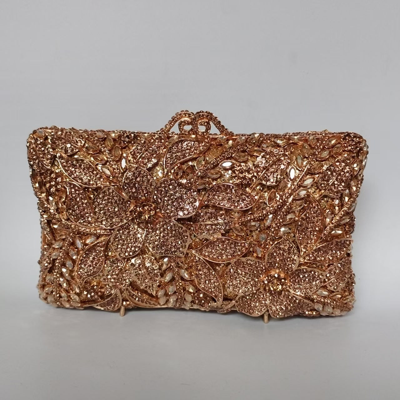 Flower Diamond Banquet Rhinestone Clutch Bridal Wedding Bag Dana Fashion