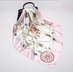 Digital Printed Square Silk Scarf - DanaFashionstore