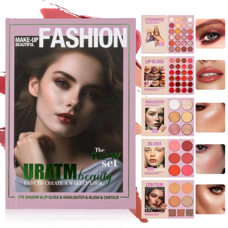 67 Colors Makeup Palette Five-layer Book Turning Eye Shadow Plate Blush $80.80 Dana Fashion Net Content: 1.2g x48 and 8g x16 and 3g x3 Color: U201 A makeup Product information: Applicable people: general Applicable skin type: Universal Color classificatio