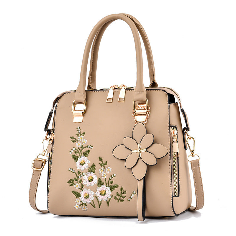 Fashion Flowers Embroidered Handbag Women Shoulder Messenger Bags - Dana Fashion