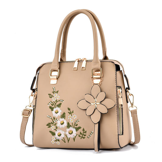 Fashion Flowers Embroidered Handbag Women Shoulder Messenger Bags - Dana Fashion