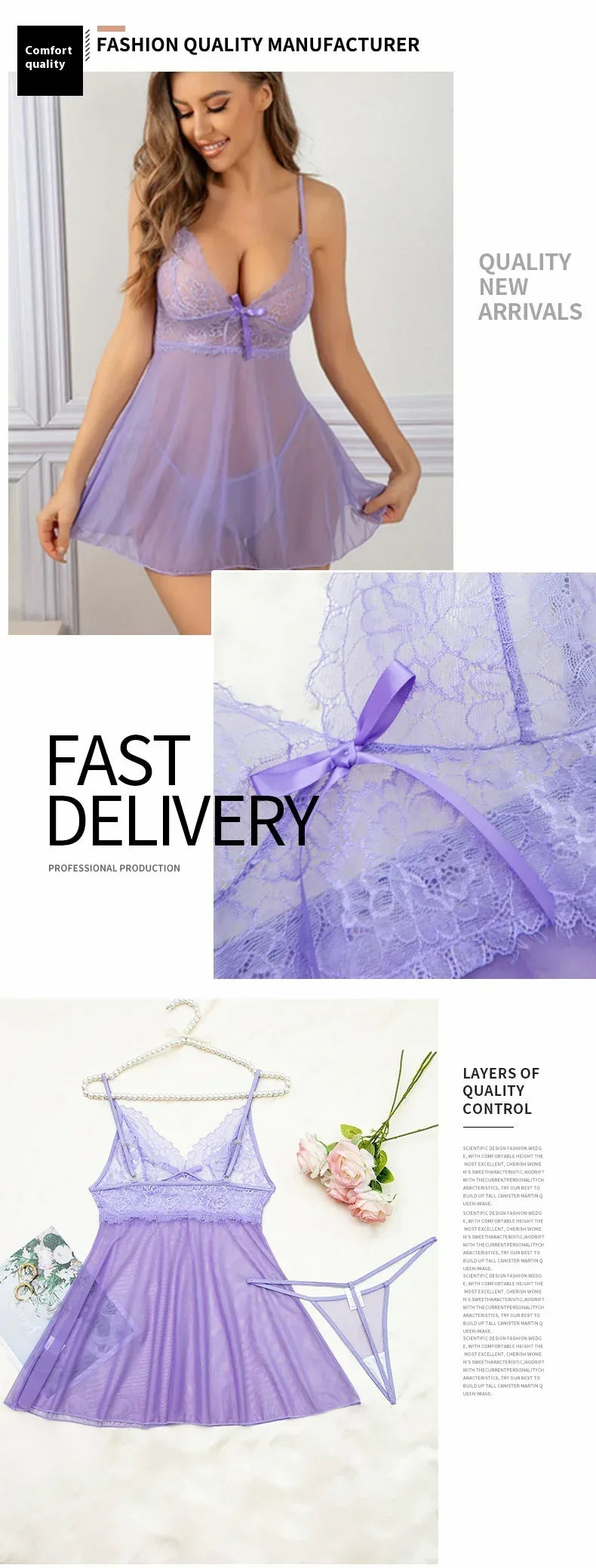 Hot Strap Underwear Small Chest Pajamas Suit - DanaFashionstore