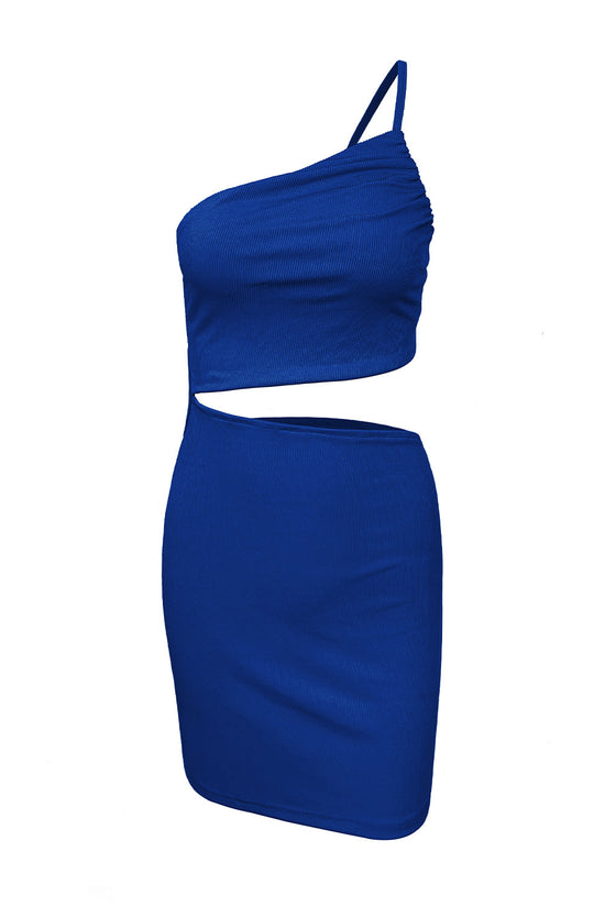 Design Sense Niche Shoulder Drawstring Dress Women