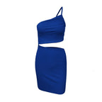 Design Sense Niche Shoulder Drawstring Dress Women - DanaFashionstore