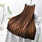 Solid color pleated skirt - DanaFashionstore