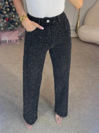 Women's High-end High Waist Straight Personalized Hot Girl High Street Trousers - DanaFashionstore