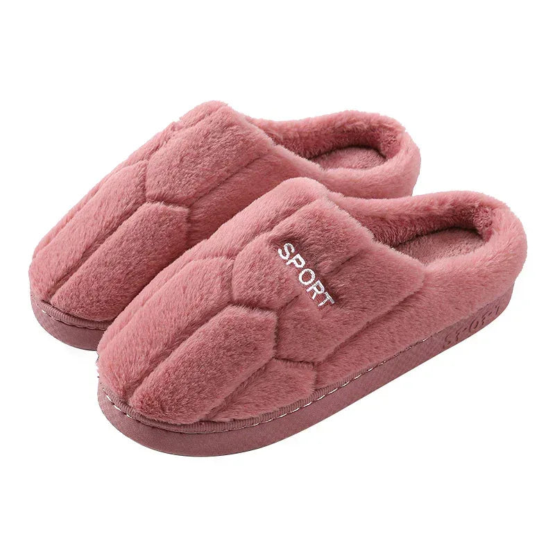 Unisex Slippers Cozy Plush House Slippers Warm Winter Slippers Indoor - DanaFashionstore