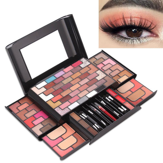 68 Colors Eye Shadow 8 Colors Blush 4 Colors Powder 3 Colors Eyebrow Powder Lipstick Makeup Set $89.00 Dana Fashion Color: 379N makeup Product information: Efficacy: Modification Number of colors: eight colors and above Color: 68 colors eye shadow, 8 colo