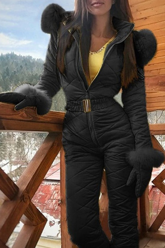 Winter Outdoor Body Hoodie Ski Suit Coat Women