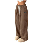 Loose Drawstring Solid Color Pocket Casual Versatile Pants Women's Pants - DanaFashionstore