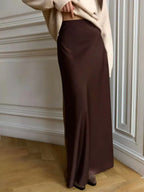 Fishtail Skirt Satin Satin Long - DanaFashionstore