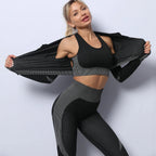 3PCS Yoga Set Seamless Sport Set Women Gym Clothing Leggings Women Crop Top Sports Bra Women Fitness Gym Set Womens Outfits Tracksuit - DanaFashionstore