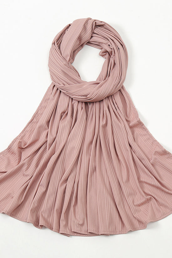 Women's Knitted Thread Cotton Striped Solid Color Scarf