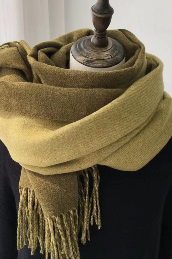 Double-sided Artificial Australian Wool Scarf Shawl
