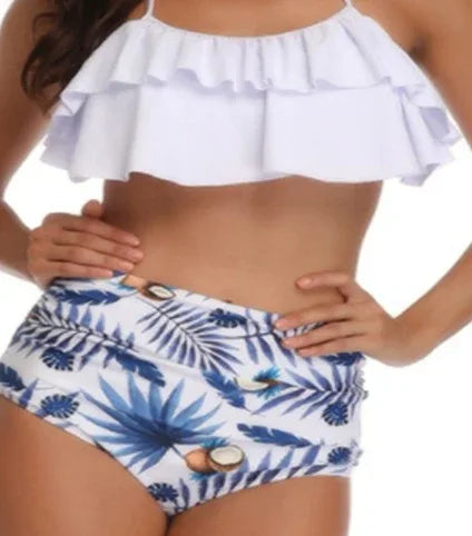 Ruffled flounced high waist bikini - DanaFashionstore