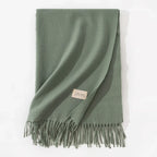 Pure Color Artificial Cashmere Scarf Women's Winter High-grade Shawl - DanaFashionstore