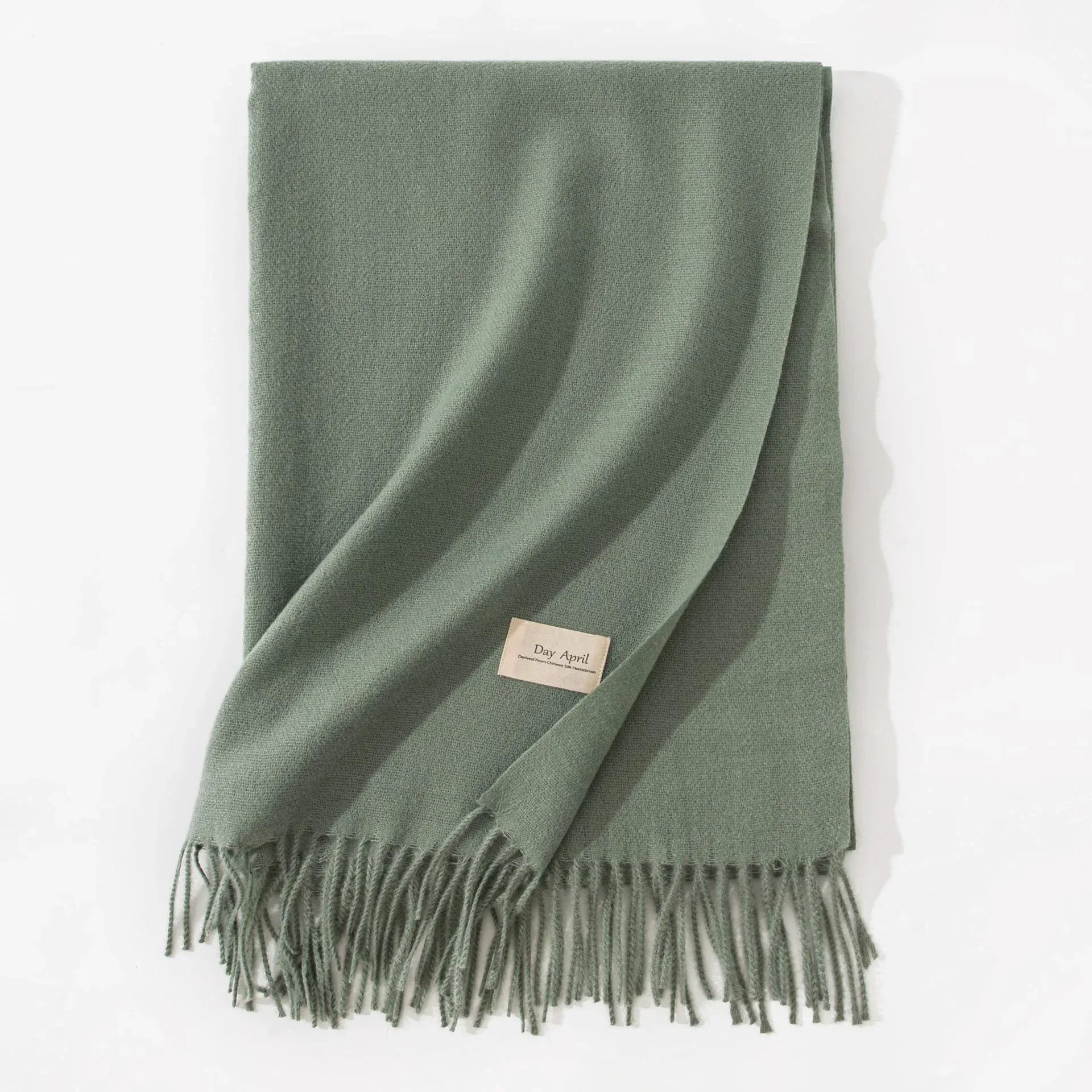 Pure Color Artificial Cashmere Scarf Women's Winter High-grade Shawl - DanaFashionstore