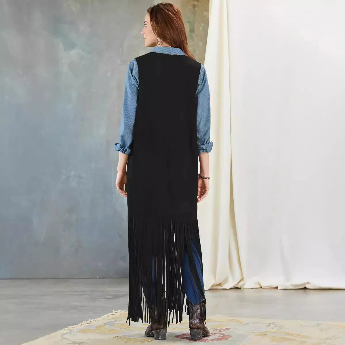 Slim-fit Sleeveless Vest Shawl Jacket - DanaFashionstore