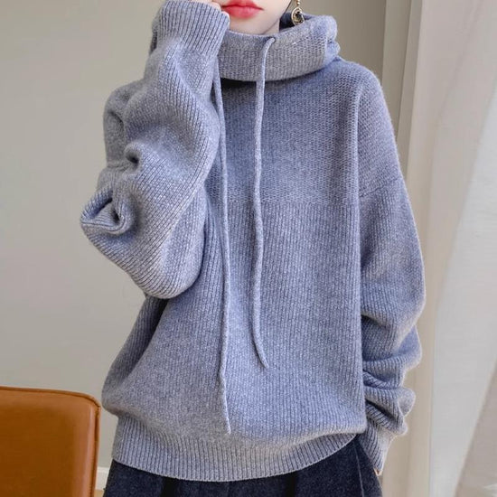 Women's Sweater Thicken Lazy Style All-match Long-sleeved Autumn Winter Warm Casual Sweater For Women - DanaFashionstore