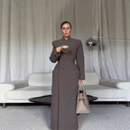 Temperament Shoulder-padded Waist-cinching Long Wool Coat For Women - DanaFashionstore